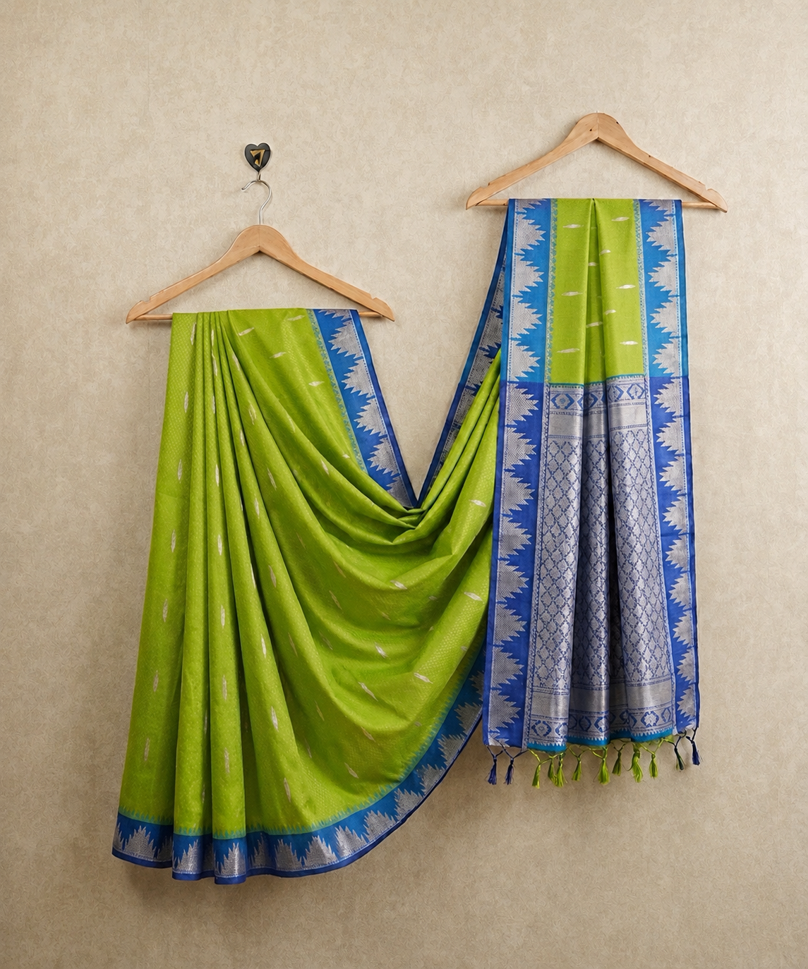 Flora Soft Silk Embroidered Saree