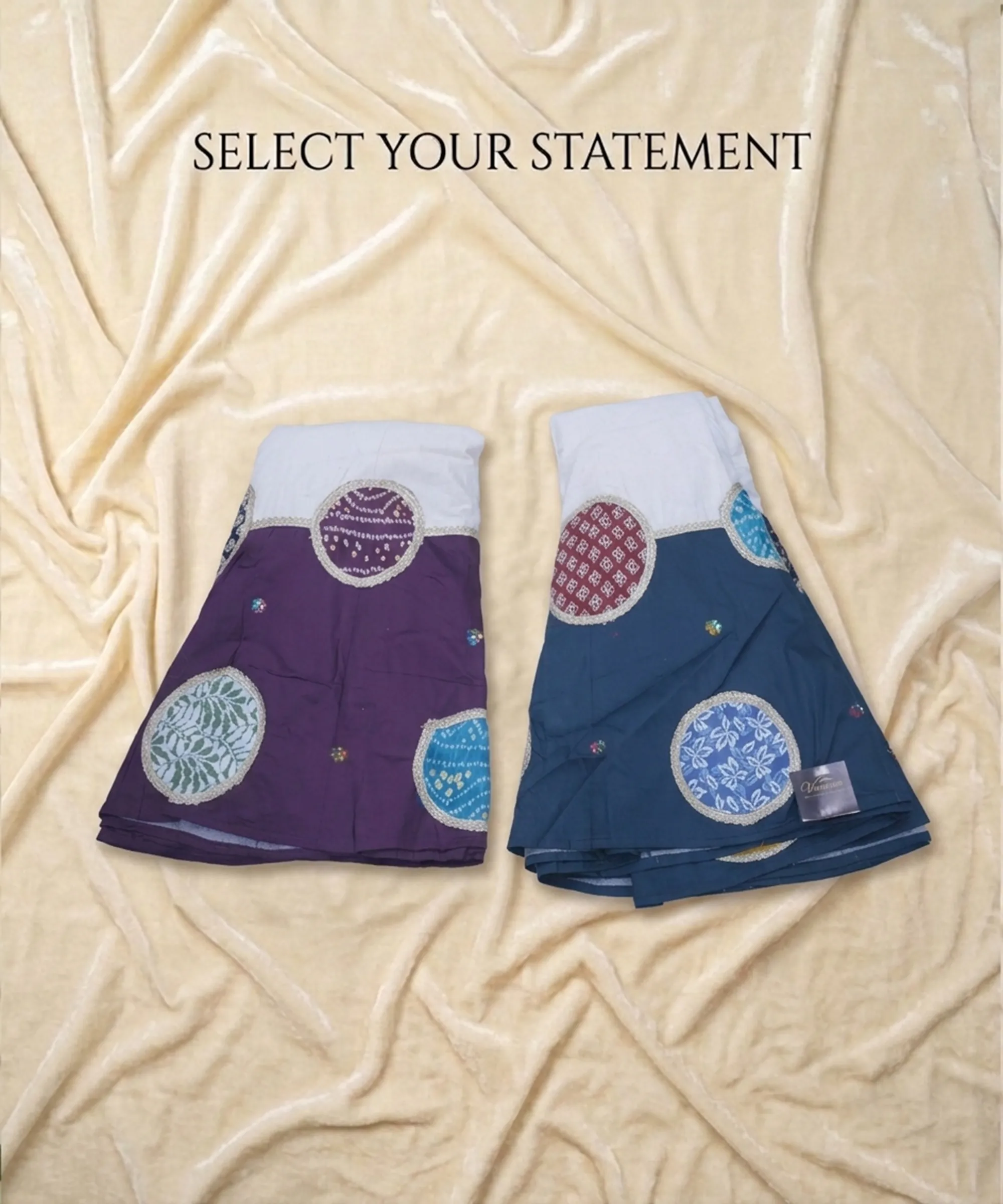 Vrindavan Patchwork Appliqué Lehenga Choli Set